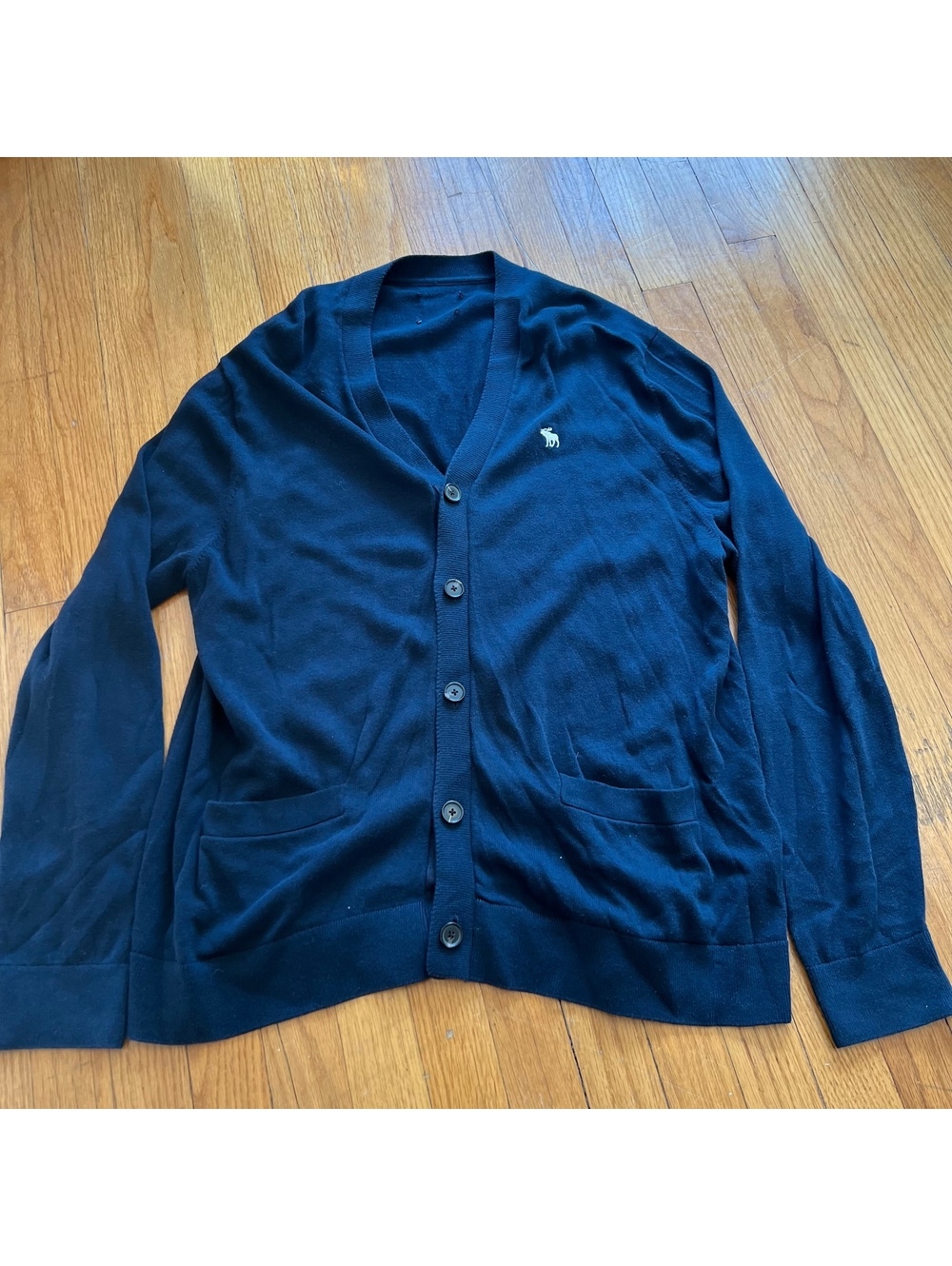 Vintage Y2K navy Abercrombie cardigan